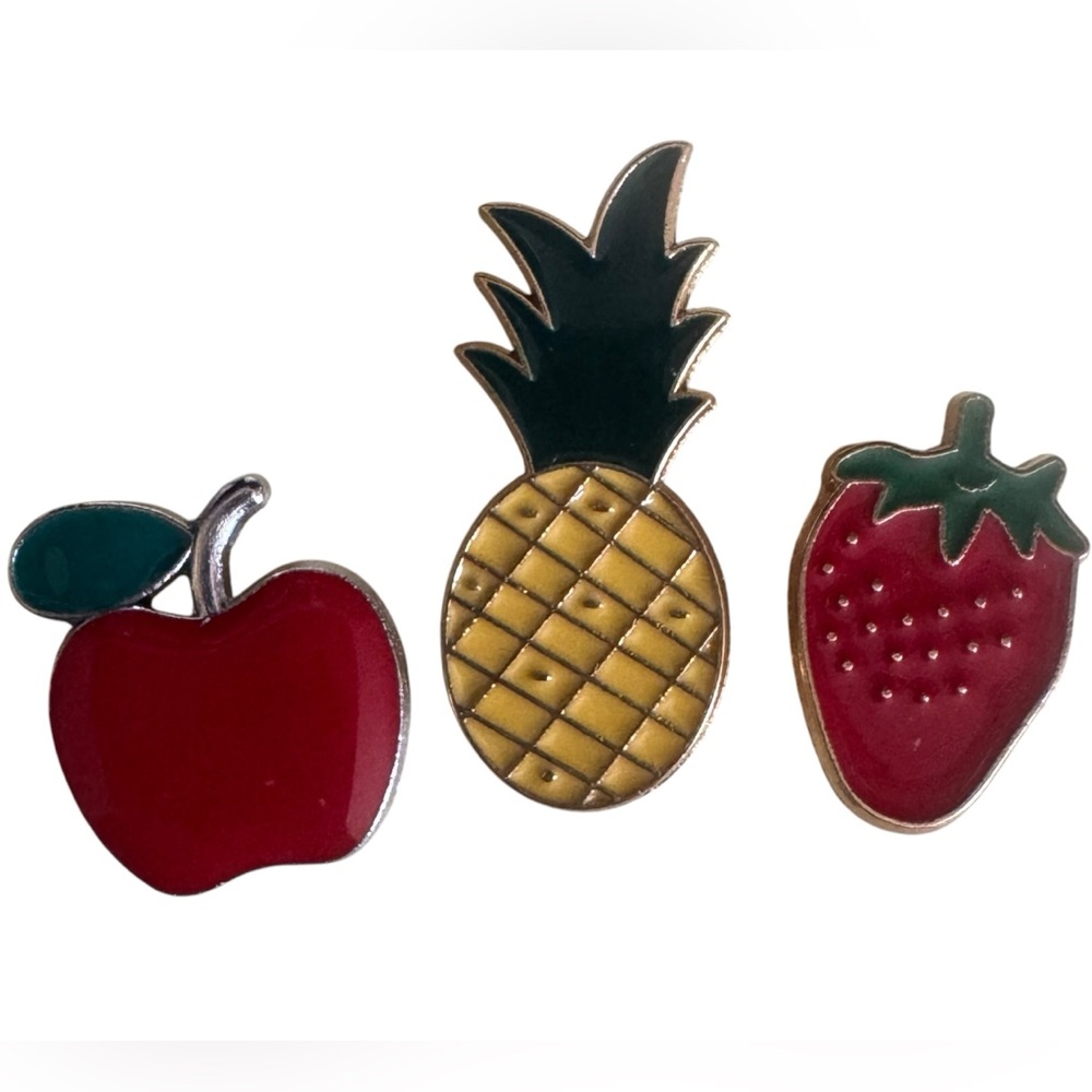 Fruit-Themed Enamel Pin Set - Picture 4 of 4